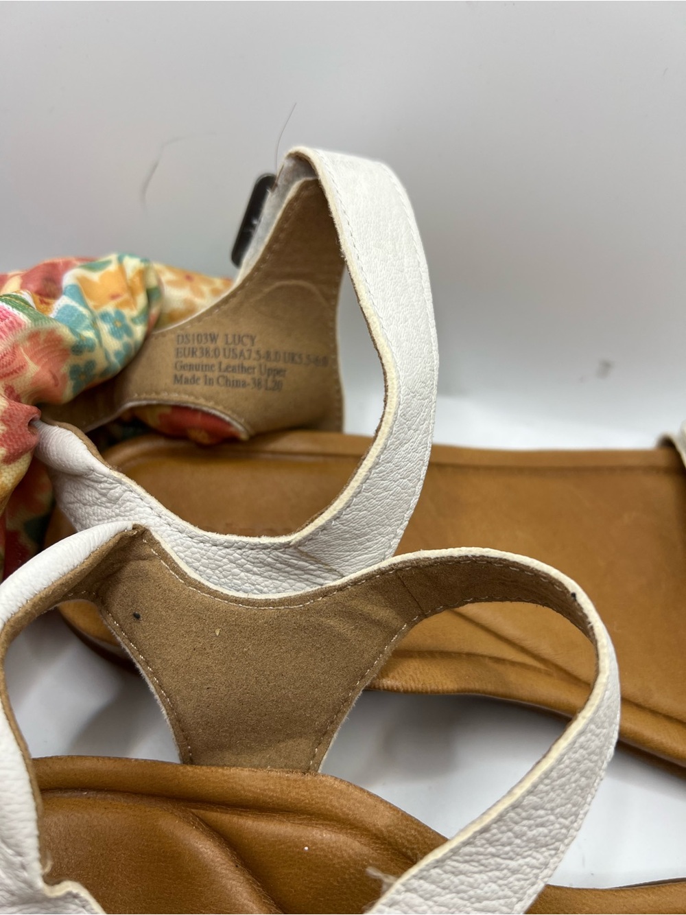Aetrex White Braided Strap Sandals - Picture 9 of 11